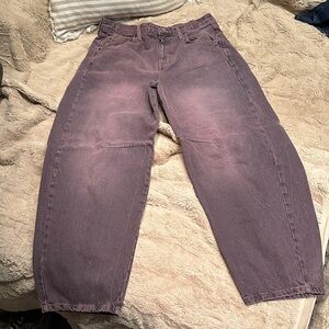 BDG Men's Relaxed barrel legged Jeans in Purple size 33 Urban’s outfitters